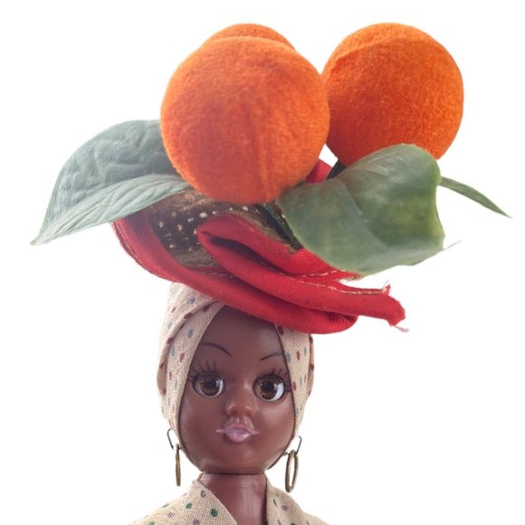 Vintage Caribbean Chiquita Dark Skin Blinky Doll 1950's Sherri Rag Doll 9.5 " - Picture 6 of 7